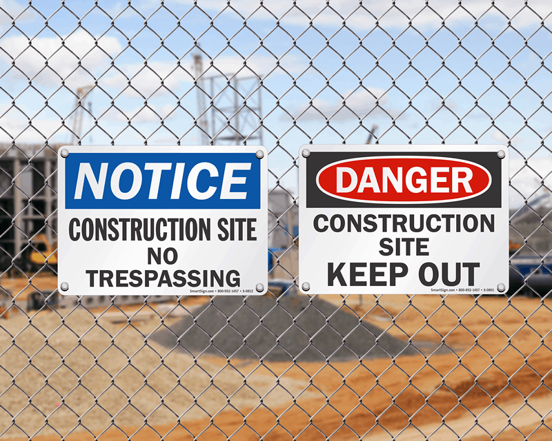 Temporary Fence Hire Construction Site Signage