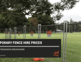 temporary fence hire prices