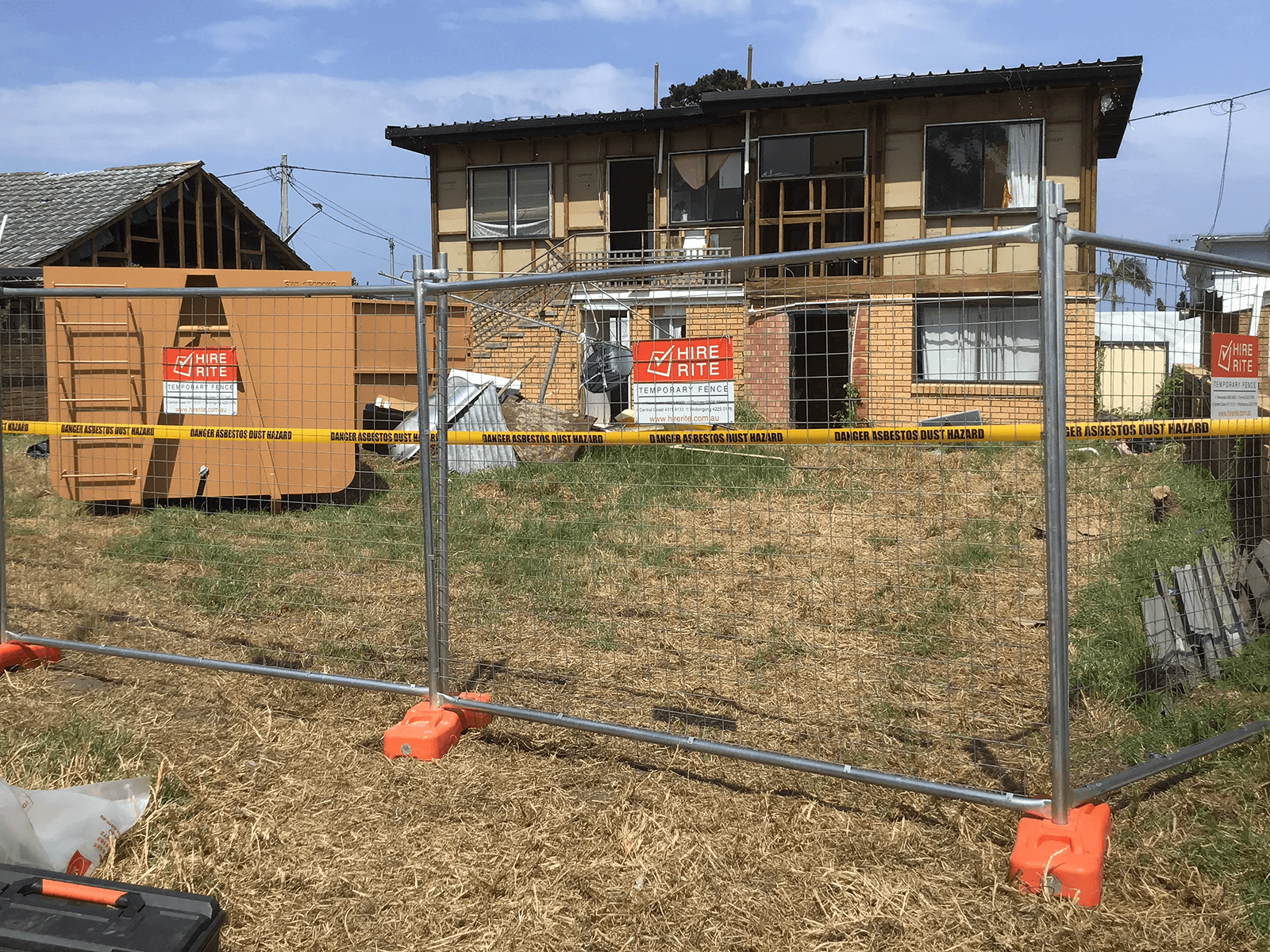 Temporary fence for renovations