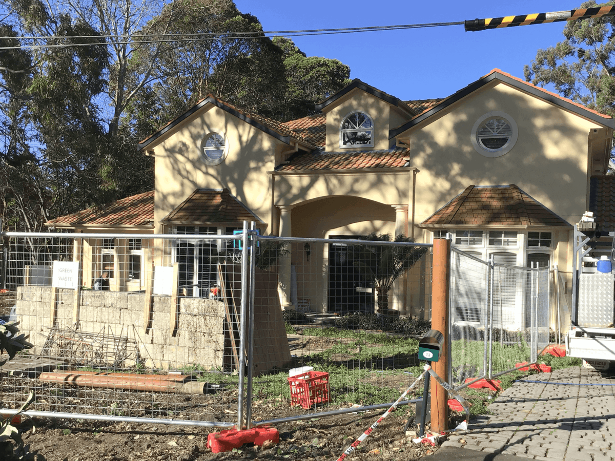 temporary fence for renovations